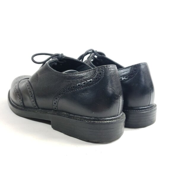 Nunn Bush Mens Size 10 Black Leather Wingtip Dress Shoes - Picture 5 of 9